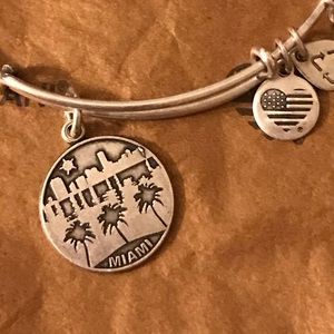 Alex and Ani Silver Miami Bangle Bracelet